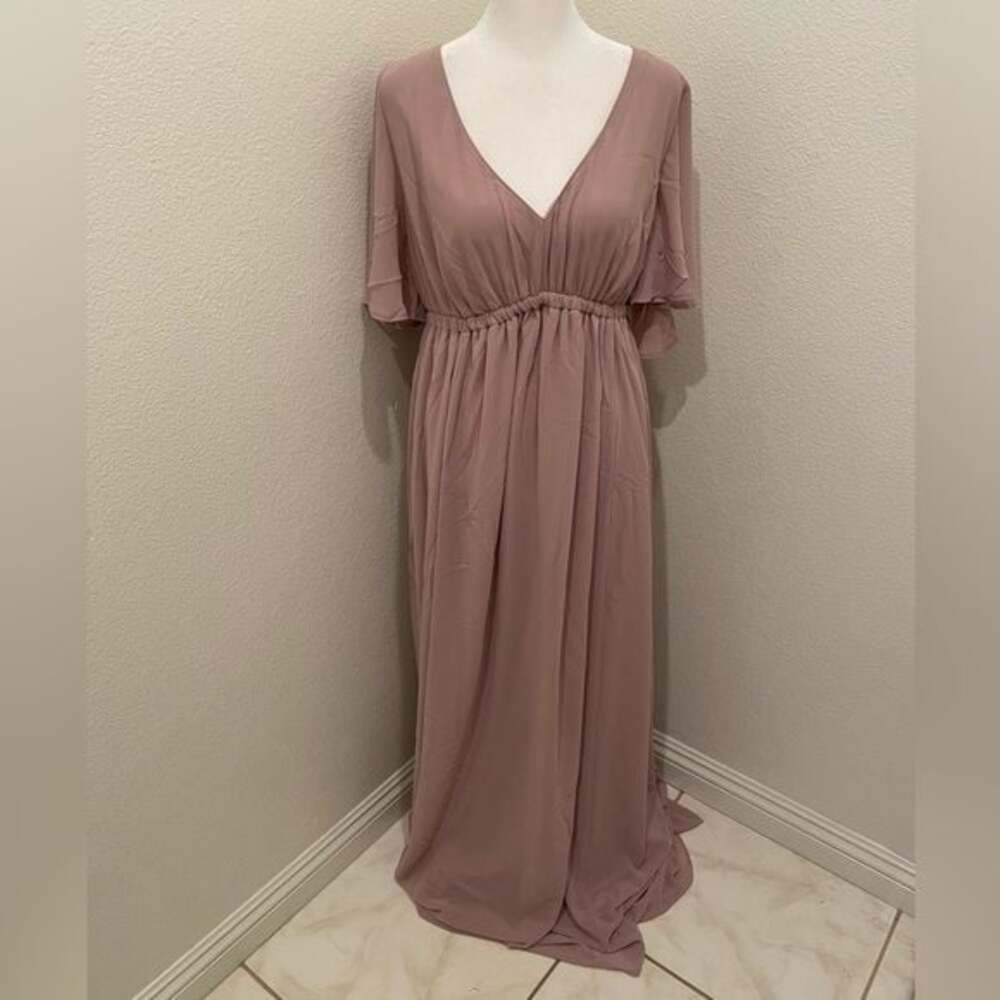 NWT Womens Show me your Mumu Long Maxi Dress Mauve color​​​​​​